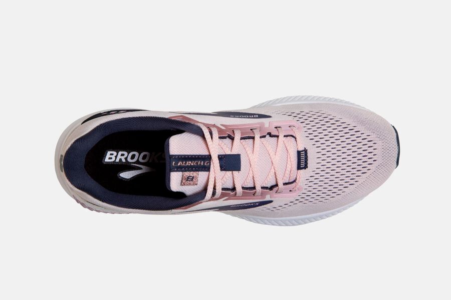 Brooks Running Shoes Womens Pink/Black - Launch GTS 8 Road - 8326-WFQYJ